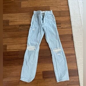 SLVRLAKE London High Rise Straight Jeans